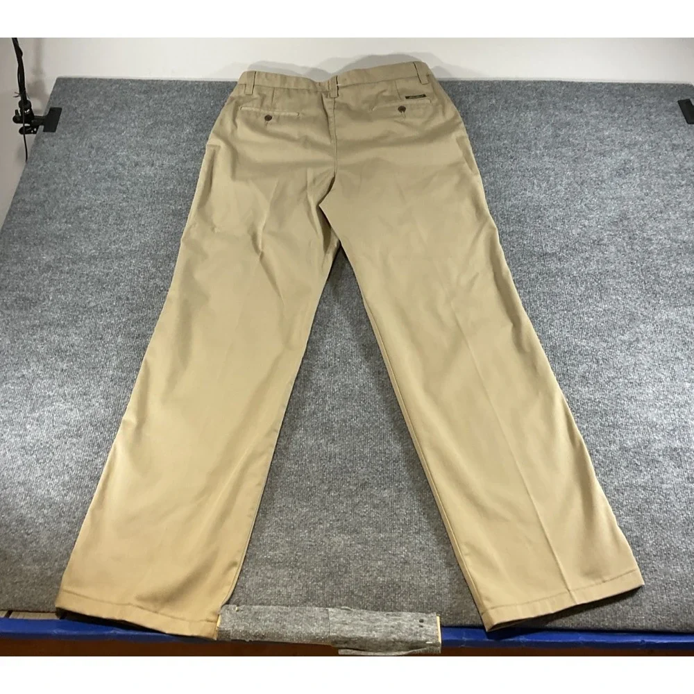 Eddie Bauer Pants Mens 36T Tall Relaxed Fit Khaki Wrinkle Stain Resistant Work N